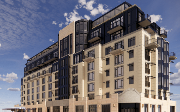 Proposed exterior of the edgewater