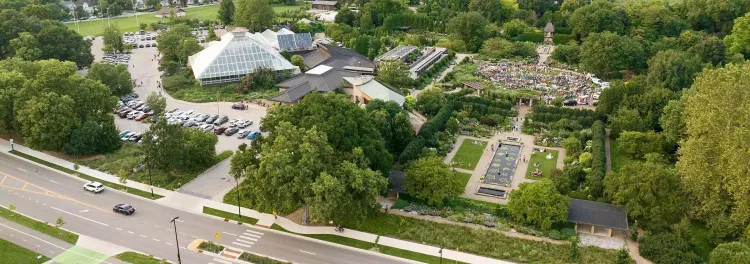 Areal photo of Olbrich Botanical Gardens