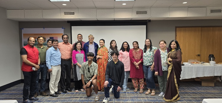 Badri Lankella with Association of Indians in America (AIA)
