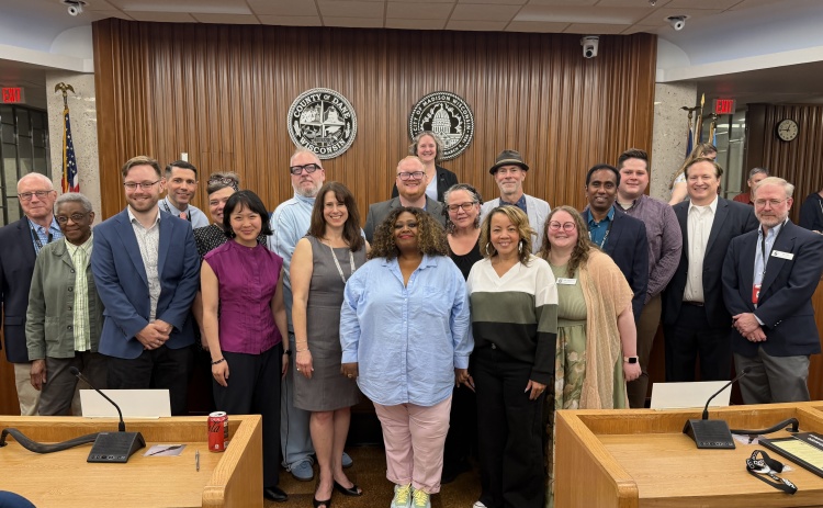 Madison Common Council group picture in the Council Chambers