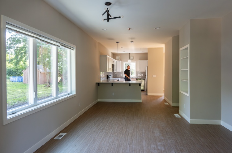 Interior view of the new town homes on Theresa Terrace