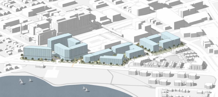 Site plan showing the future configuration of the Triangle between Park Street and West Washington Avenue