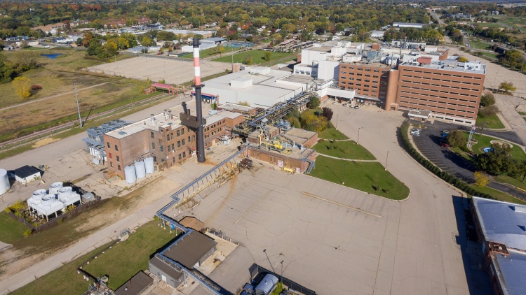 Aerial view of the Oscar Mayer plant campus