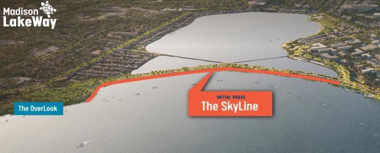 Lake Monona Skyline Graphic