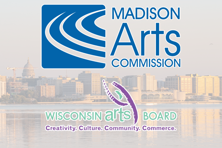 Logos for the Madison Arts Commission and Wisconsin Arts Board