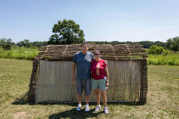 Hazac Mąą, also called Earth shelter, a three-dimensional mixed media sculpture