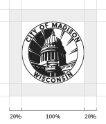 Logo with clear space indicated