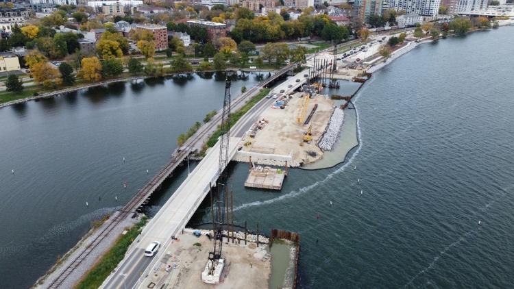 John Nolen Drive Construction