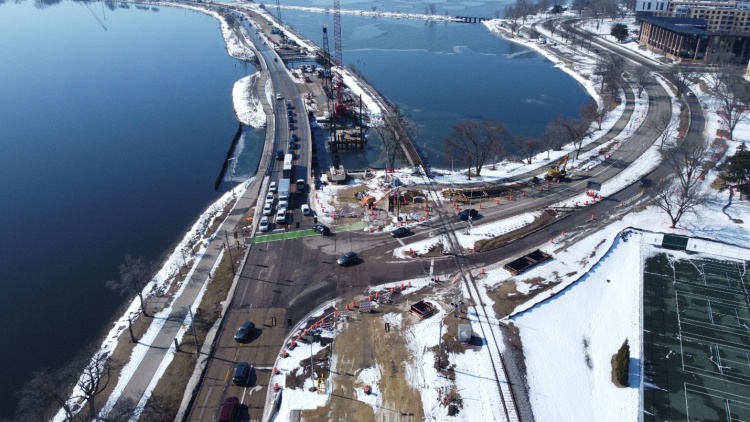 John Nolen Drive Construction