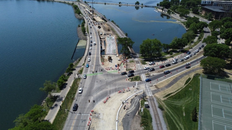 John Nolen Drive Construction