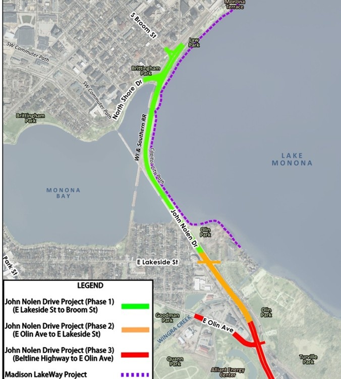 John Nolen Drive Construction