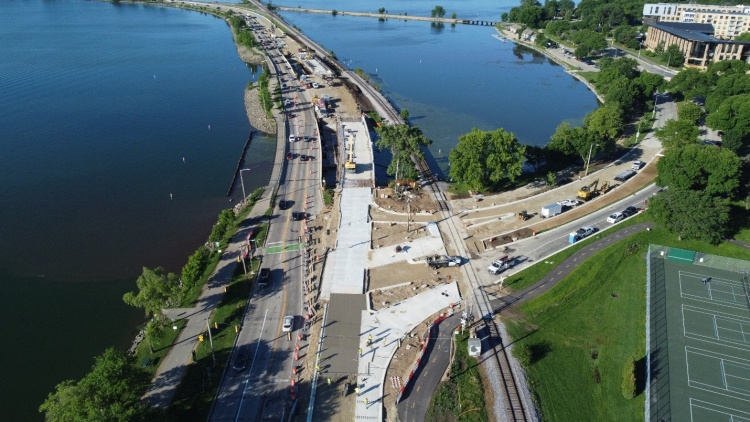 John Nolen Drive Construction