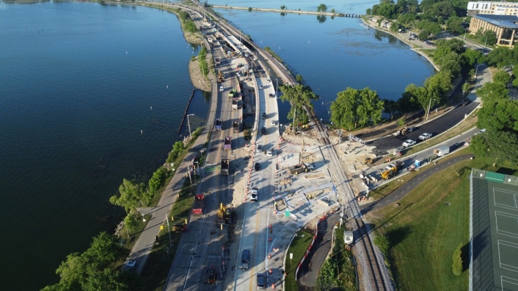 John Nolen Drive Construction