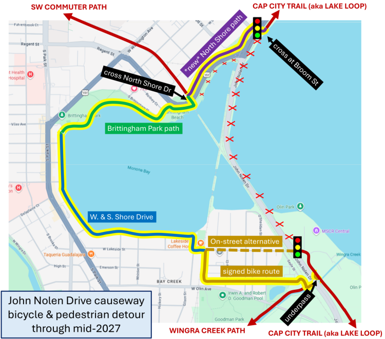 John Nolen Drive Construction closure