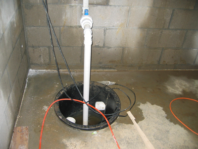 sump pump crock