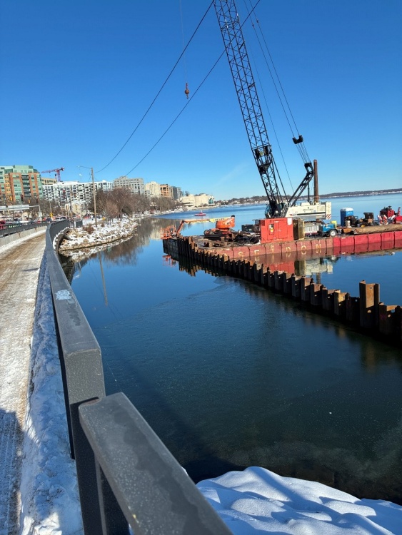 construction on john nolen drive december 2025