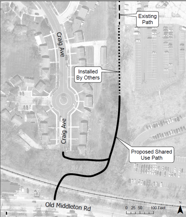 Old Middleton Road Underpass Location Map