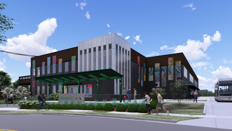 Rendering of Bartillon Shelter viewed from Bartillon Drive