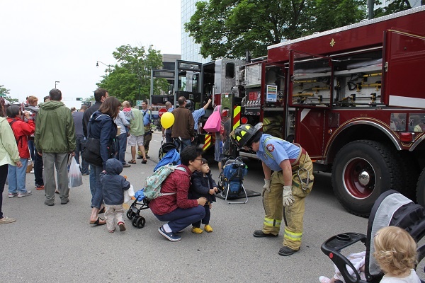 Crowd at Safety Saturday