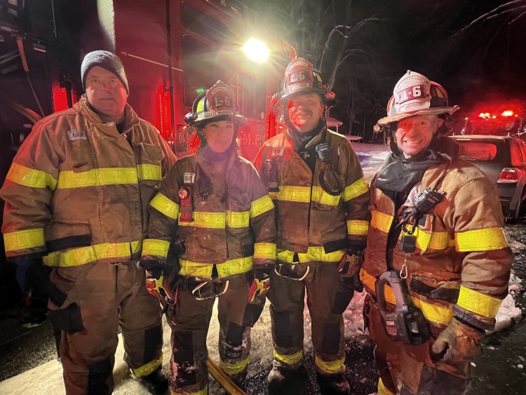 Ladder 6's crew stand together the night they resuscitated Ian the dog