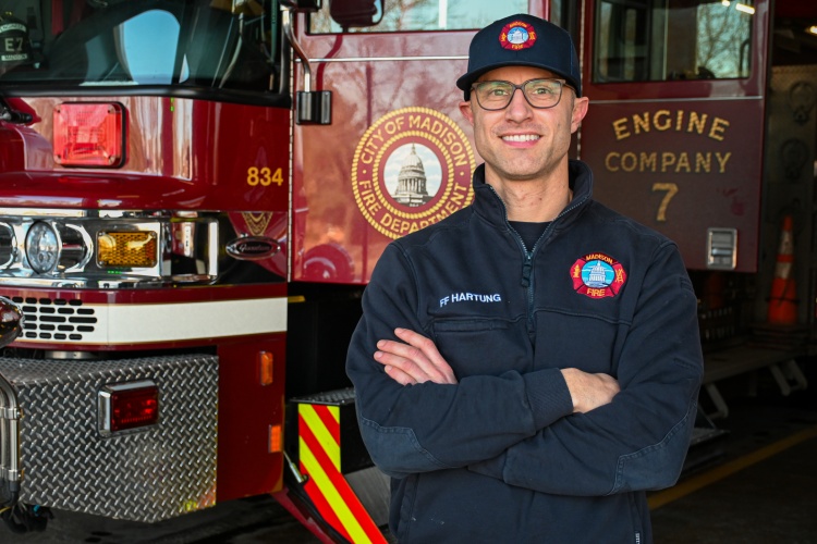 Firefighter/EMT Zander Hartung