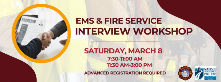 EMS and Fire Interview Workshop banner