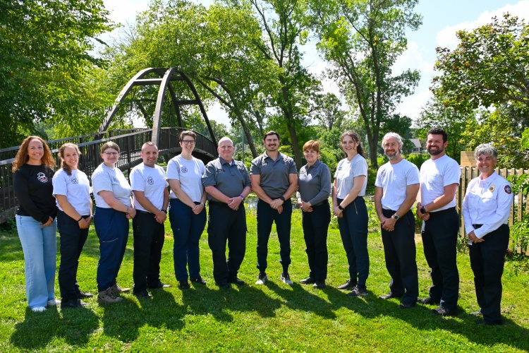 CARES team members standing in a park