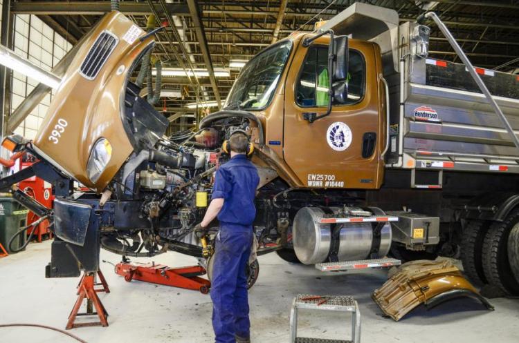 Heavy equipment repair