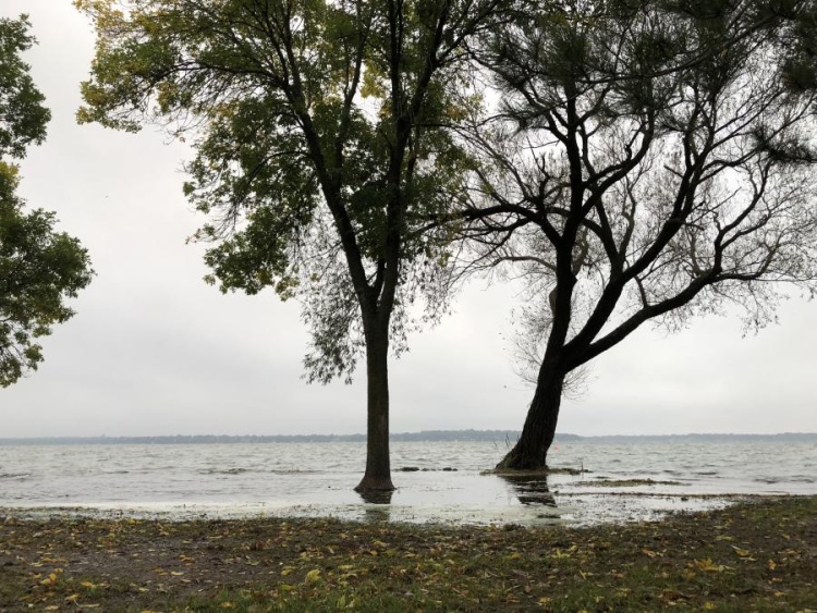 Lake level flooding after the August 2018 flood photo.