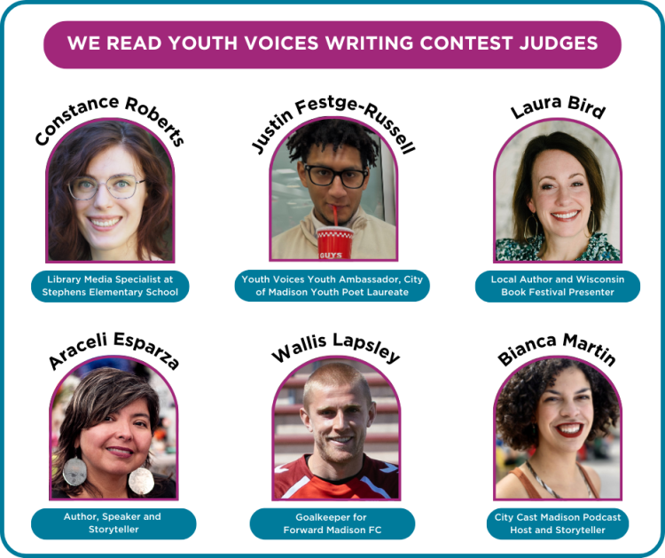 WE READ 2025 Youth Voices Writing Contest Judges