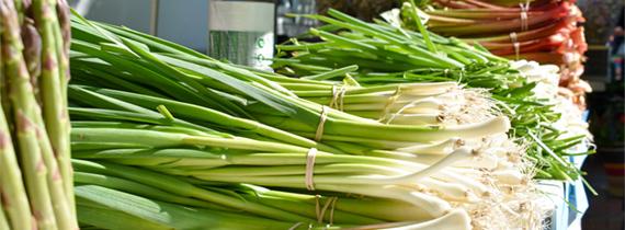 Vegetables at a farmers' market
