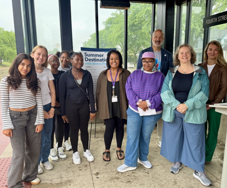 City and school district leaders held a news conference with students to encourage young people to take advantage of the Summer Youth Passes program. 