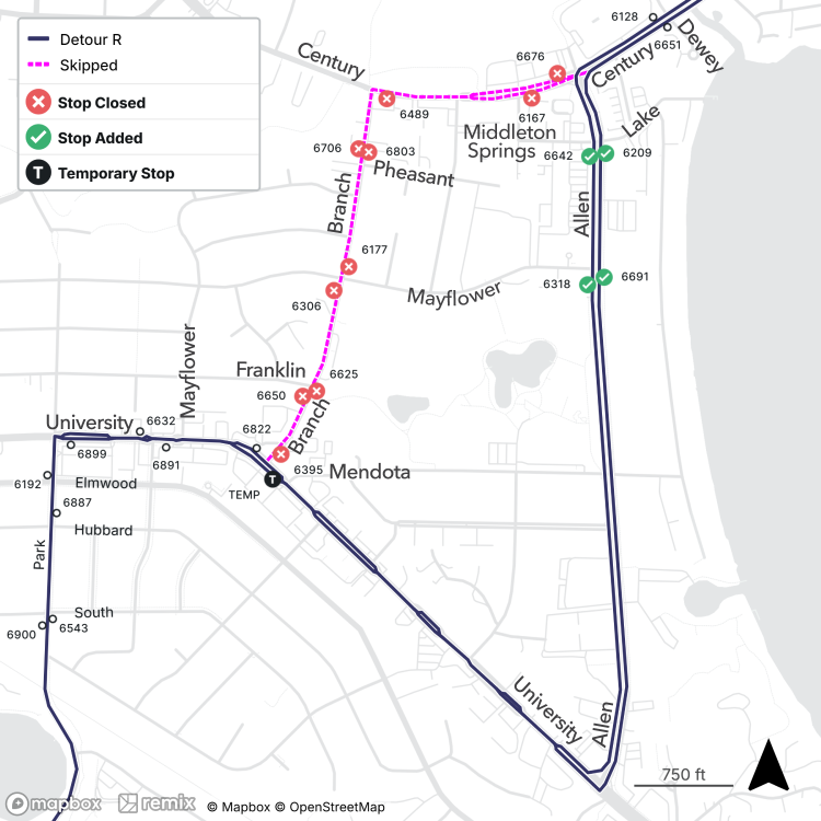 branch and century road closures