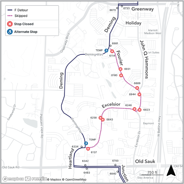 fourier and excelsior roads closed