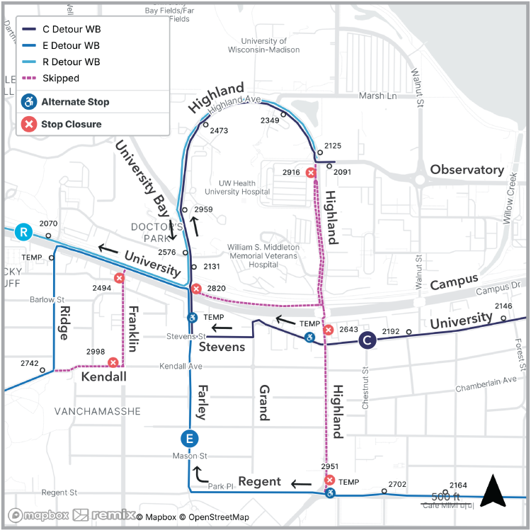 highland ave. closure