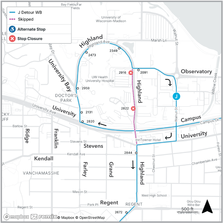 highland ave closure