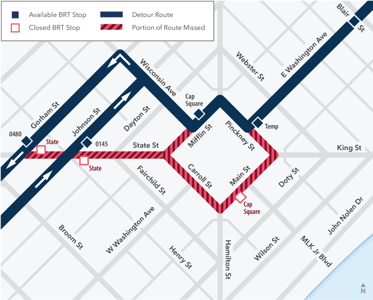 downtown detour for ironman