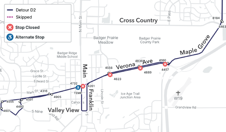 route d2 ironman detour