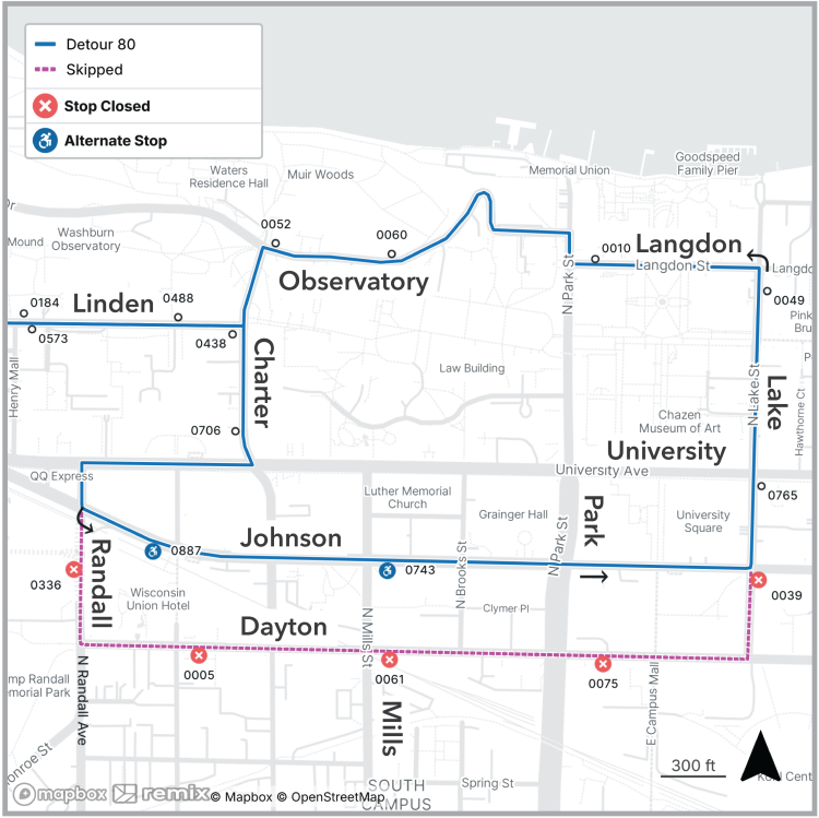 route 80 dayton and lake closures