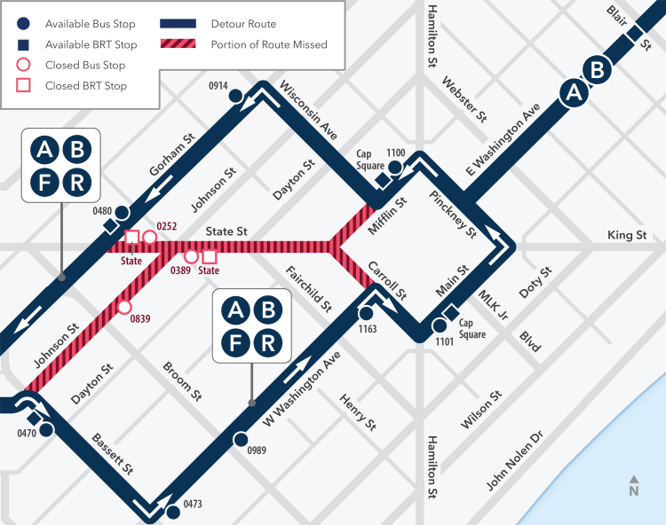 state st. closure
