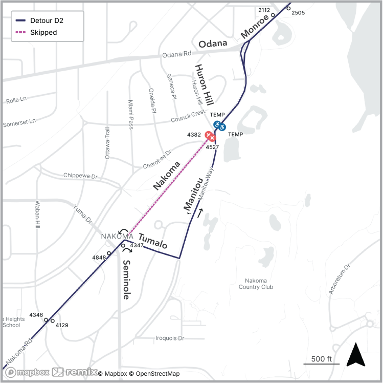 nakoma road closures