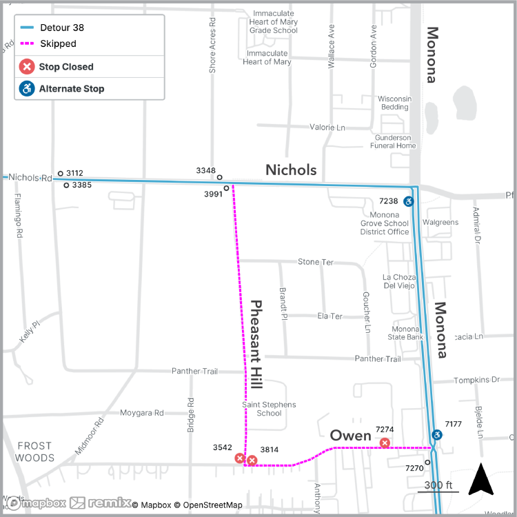 phesant hill detour