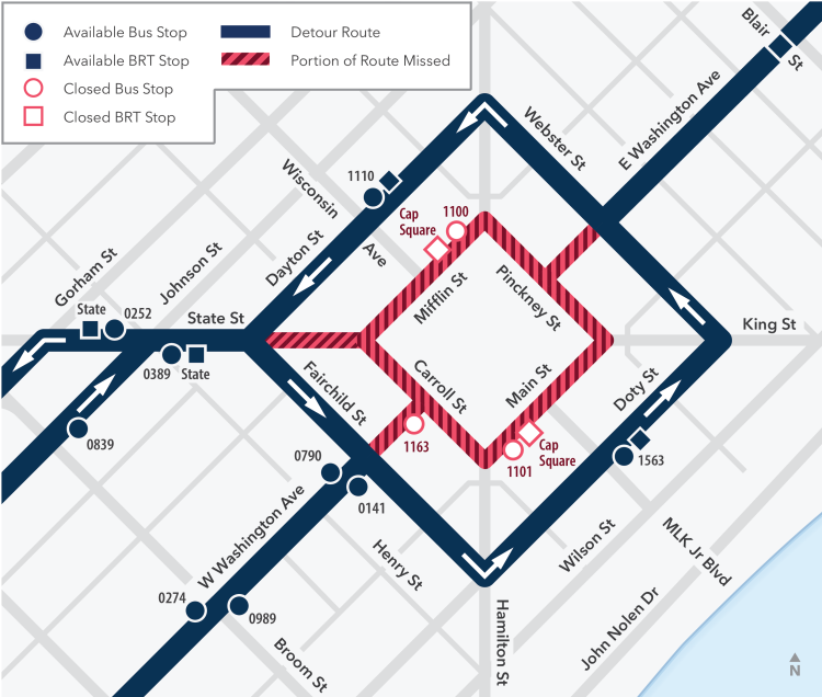 taste of madison detour map