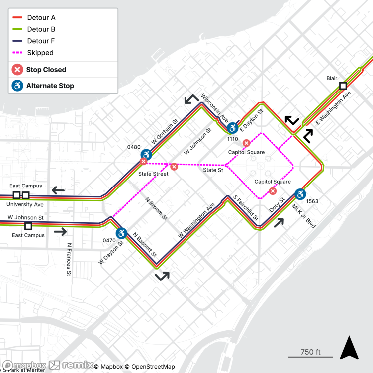 road closures around the capitol
