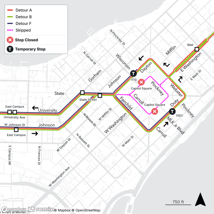 street closures around the capitol