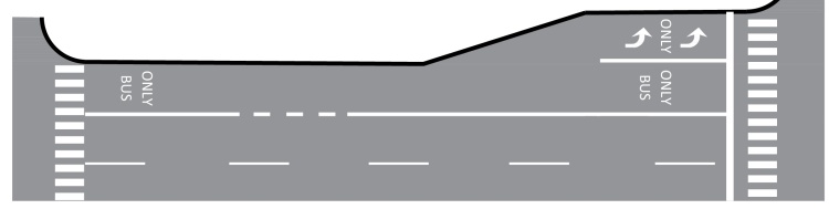 Part time lane diagram