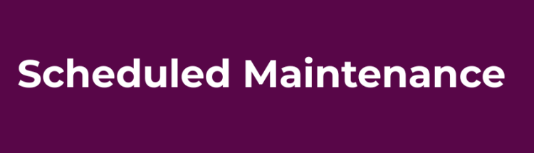 Website Maintenance Scheduled for July