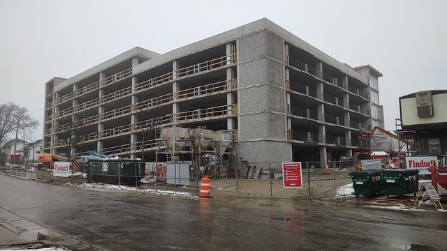 current progress of the State Street Campus Garage redesign.  Phase 1 nearing completion.
