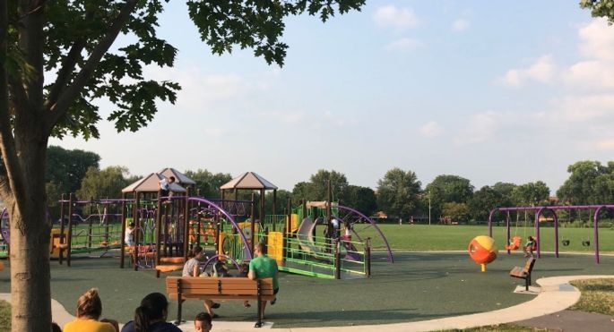 Accessible playground at Brittingham Park