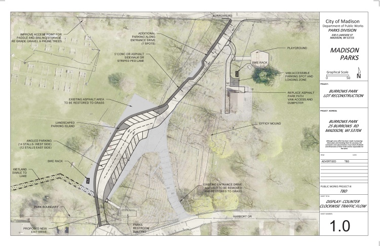 Burrows Park Lot Reconstruction Concept Plan